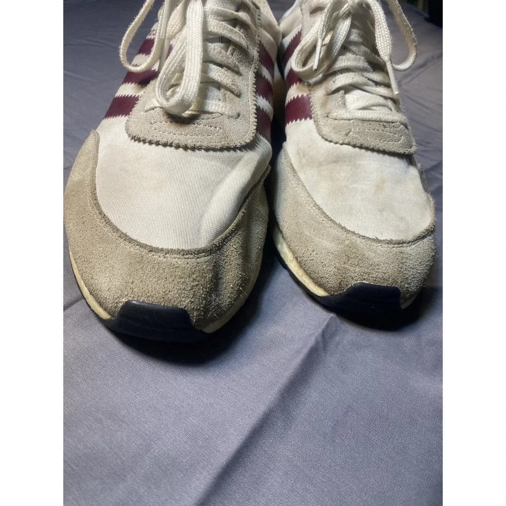 Adidas I-5923 Iniki Runner Boost Cream Burgundy Men's Size 12 Sneakers